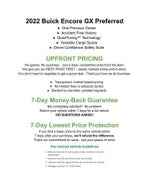 2022 Buick Encore GX AWD 4dr Preferred
