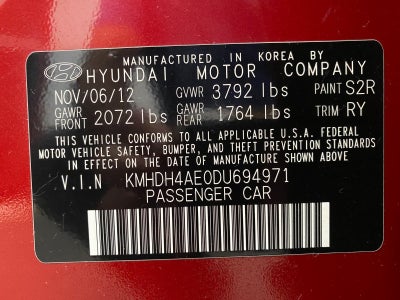 2013 Hyundai Elantra 4dr Sdn Auto Limited