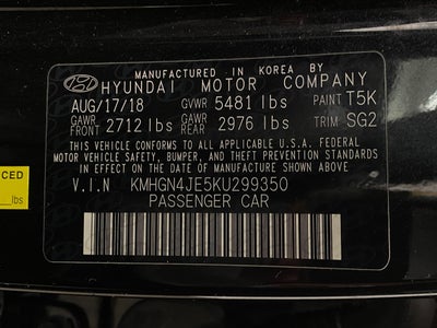 2019 Genesis G80 3.8L AWD