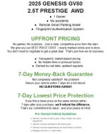 2025 Genesis GV80 2.5T Prestige AWD