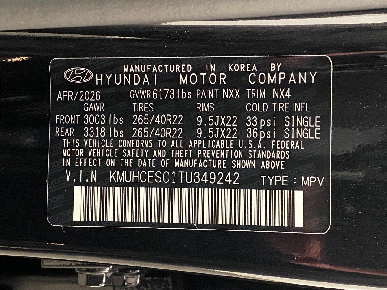 2026 Genesis GV80 3.5T Prestige Black AWD