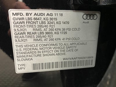 2019 Audi Q7 Prestige 55 TFSI quattro
