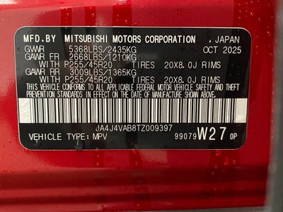 2026 Mitsubishi Outlander SE 2.5 S-AWC