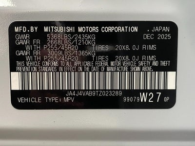 2026 Mitsubishi Outlander SE S-AWC