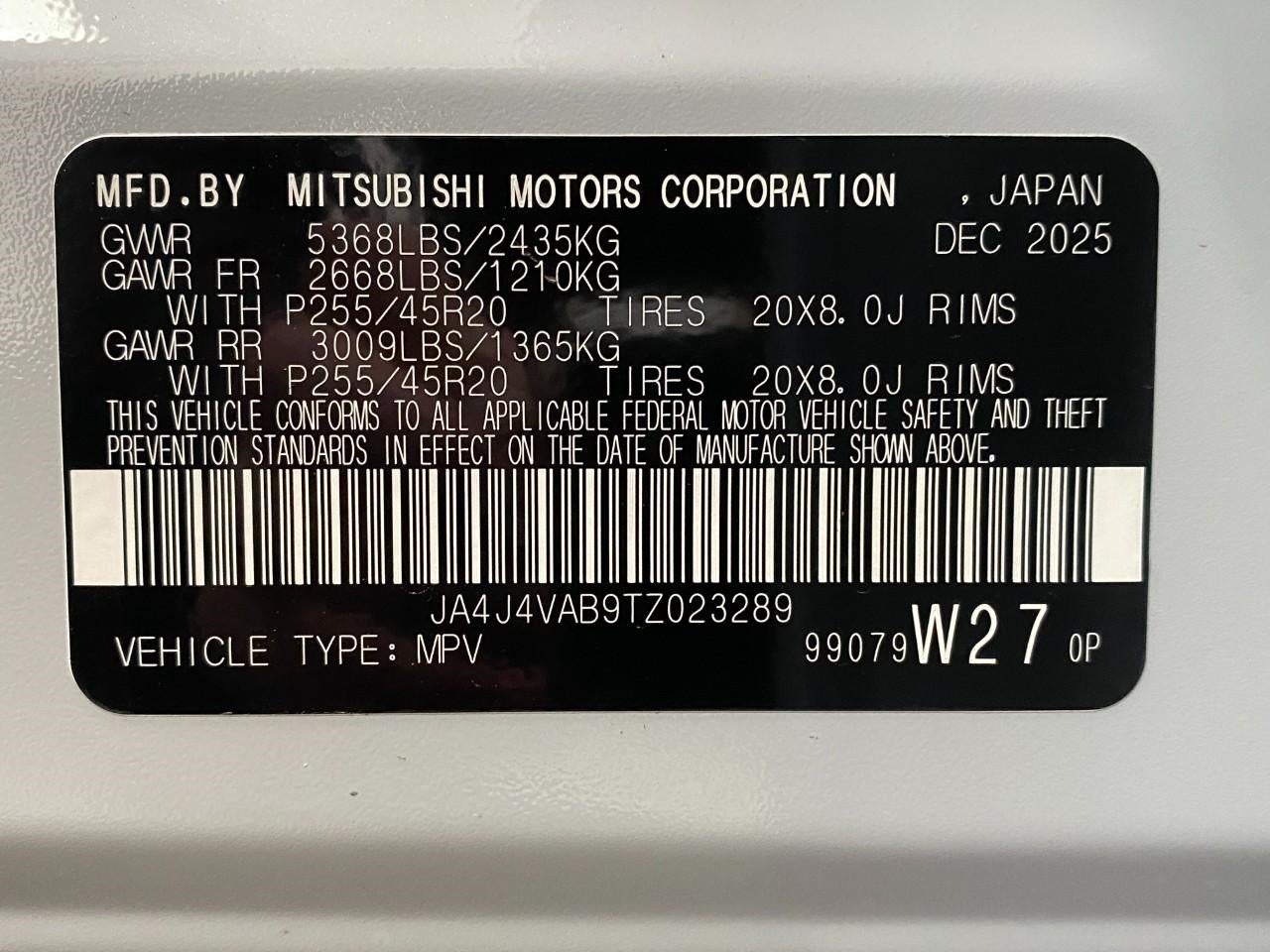 2026 Mitsubishi Outlander SE S-AWC