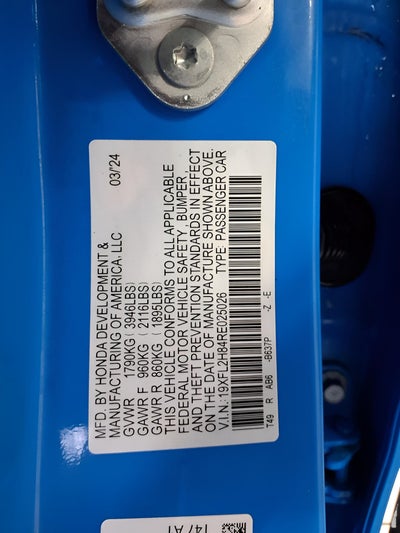 2024 Honda Civic Hatchback Sport CVT