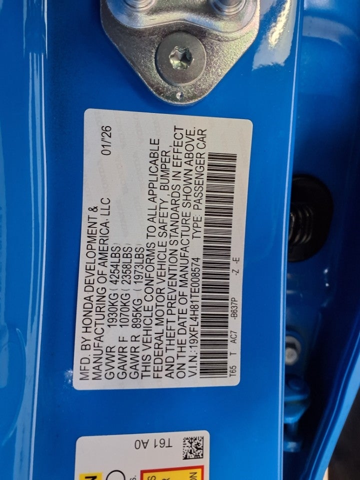 2026 Honda Civic Hatchback Hybrid Sport CVT