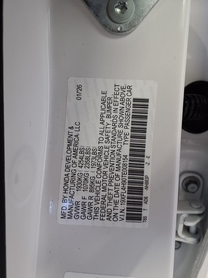 2026 Honda Civic Hatchback Hybrid Sport Touring CVT