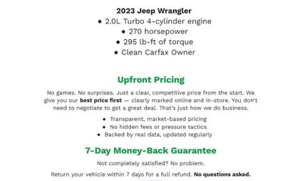 2023 Jeep Wrangler Sahara Altitude 4 Door 4x4