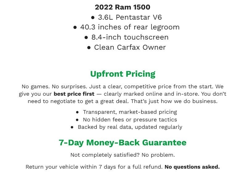 2022 RAM 1500 CLASSIC CREW CAB