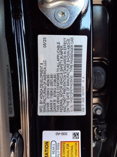 2023 Honda Accord Hybrid EX-L Sedan