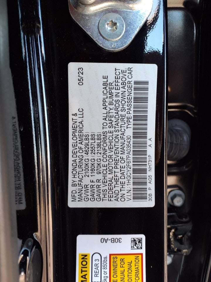 2023 Honda Accord Hybrid EX-L Sedan