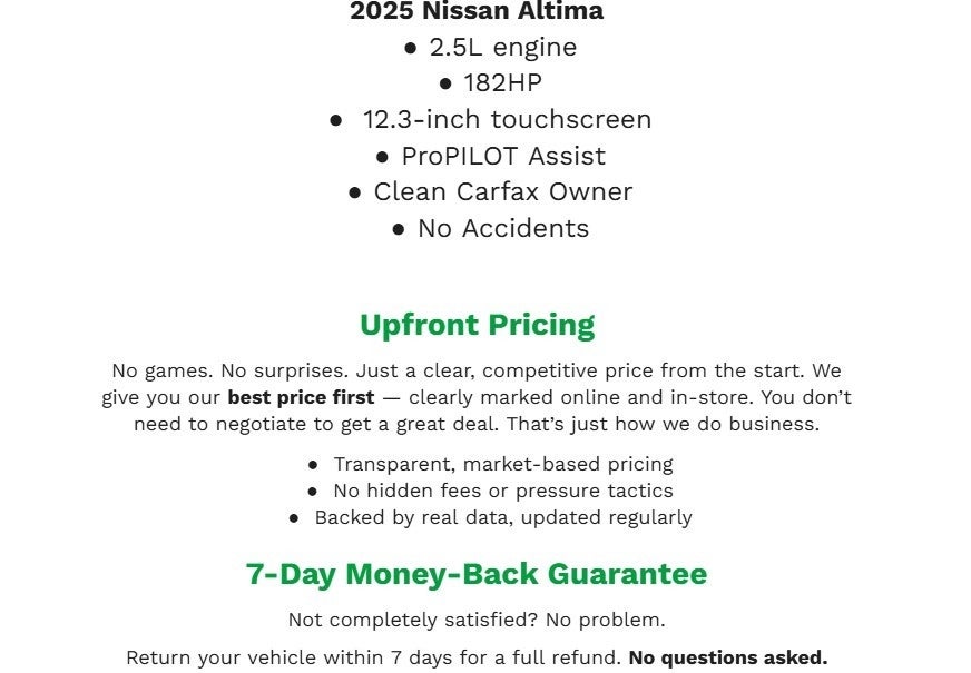 2025 Nissan Altima SL AWD