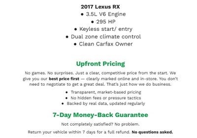 2017 Lexus RX RX 350 AWD