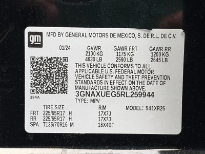 2024 Chevrolet Equinox AWD 4dr LT w/1LT