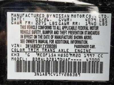 2026 Nissan Sentra SV