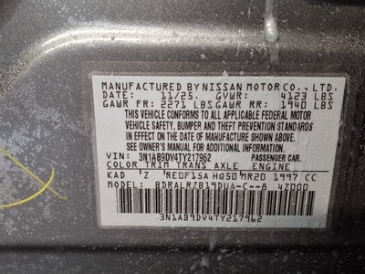 2026 Nissan Sentra SR