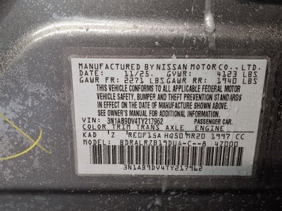 2026 Nissan Sentra SR Sedan