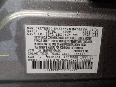 2026 Nissan Sentra SR Sedan