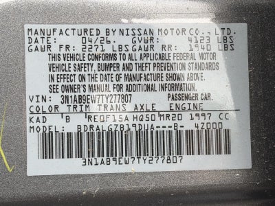 2026 Nissan Sentra SL Sedan