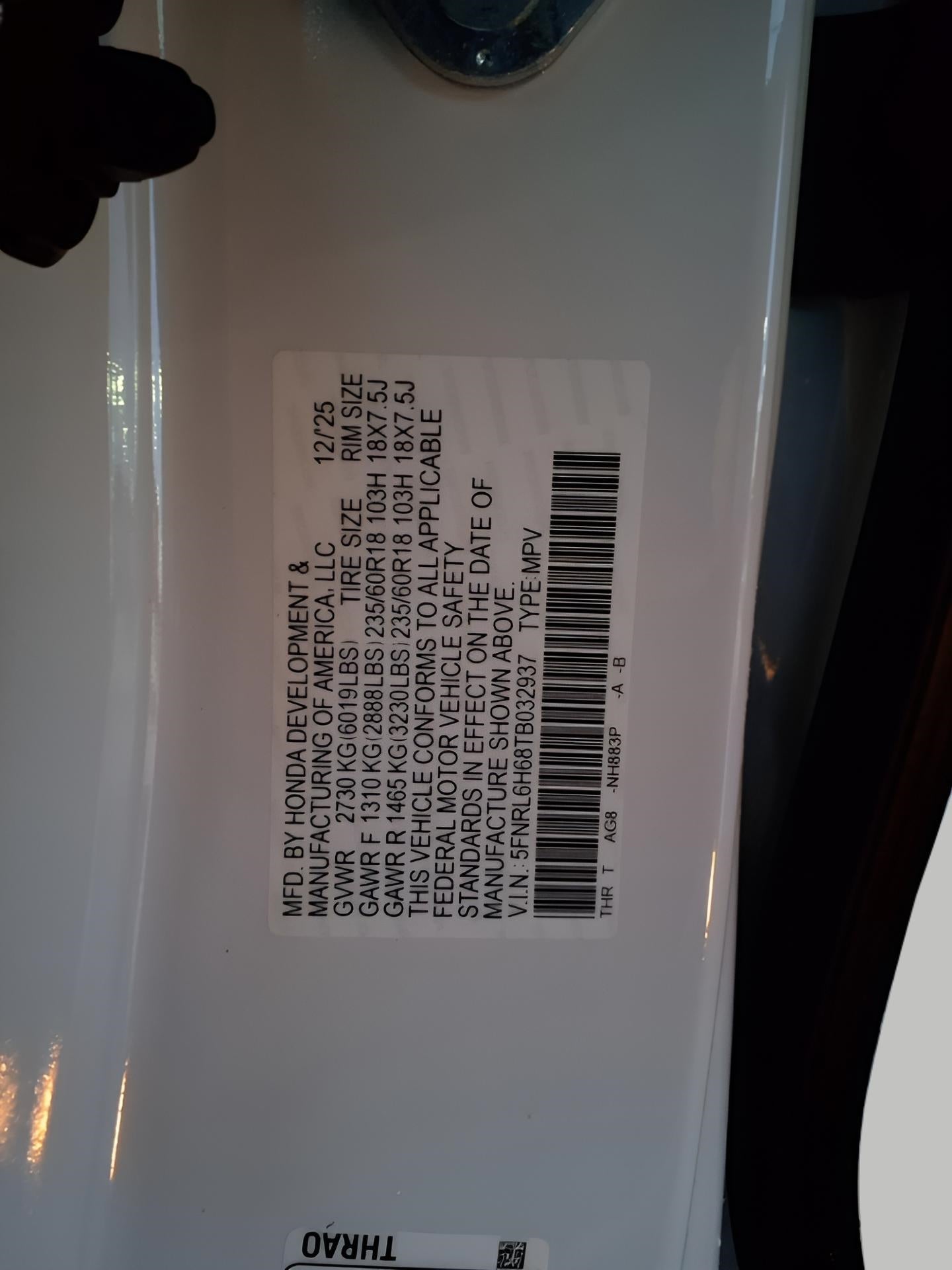 2026 Honda Odyssey EX-L Auto