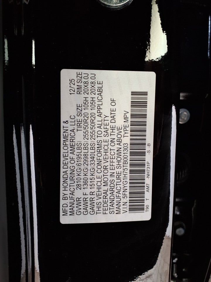 2026 Honda Pilot Touring AWD