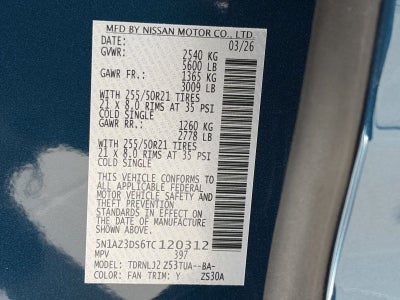 2026 Nissan Murano AWD Platinum