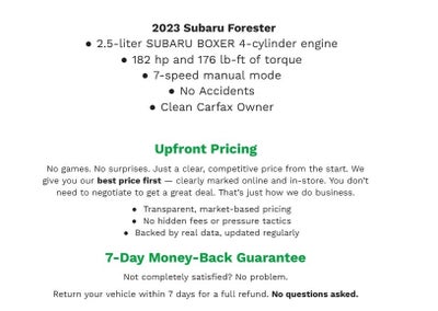 2023 Subaru Forester Sport CVT