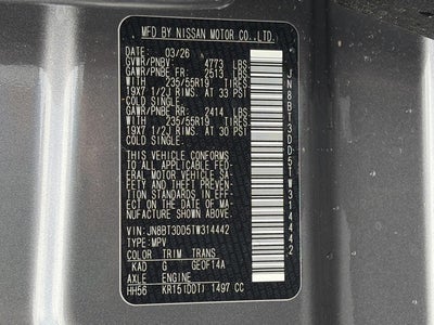 2026 Nissan Rogue 2026.5 AWD Platinum