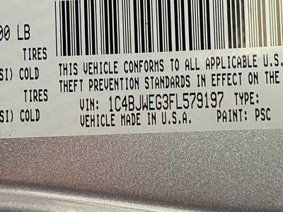 2015 Jeep Wrangler Unlimited 4WD 4dr Sahara