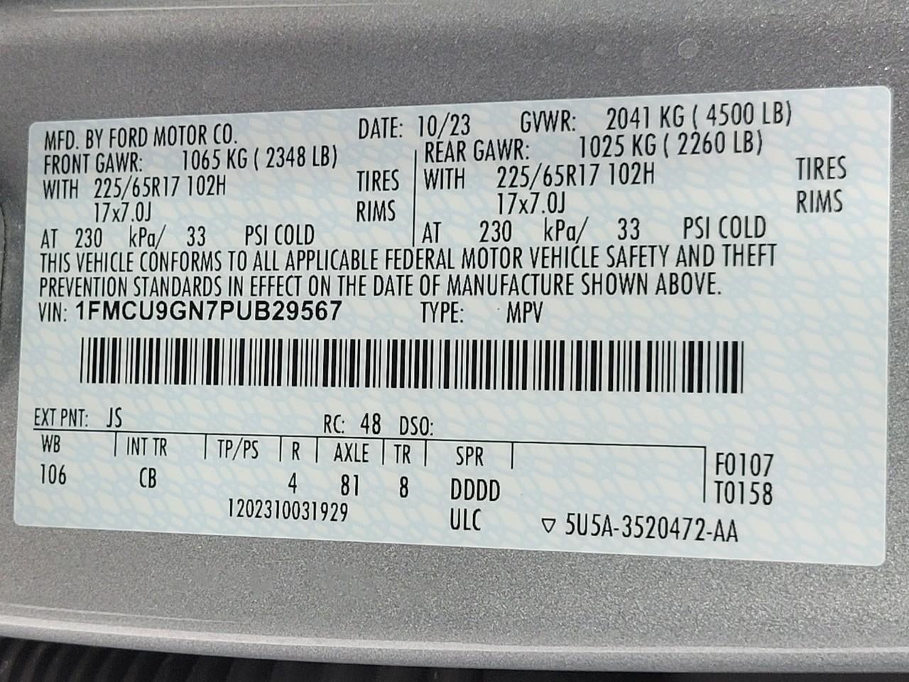 2023 Ford Escape Active AWD