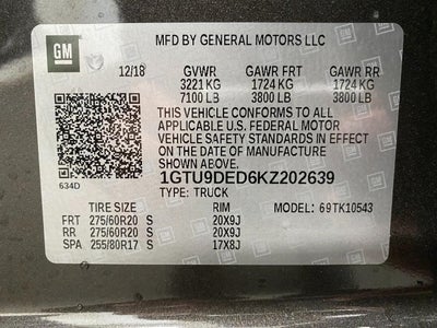 2019 GMC Sierra 1500 4WD Crew Cab 147 SLT