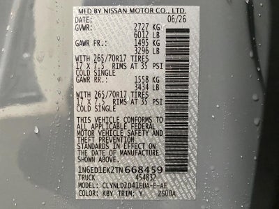 2026 Nissan Frontier Crew Cab PRO-4X®