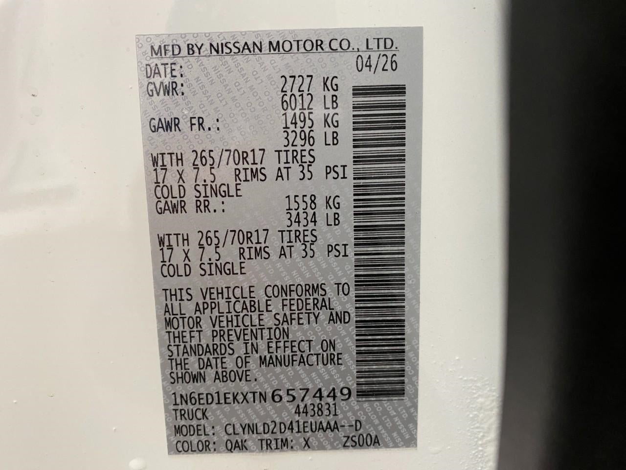 2026 Nissan Frontier Crew Cab PRO-4X®