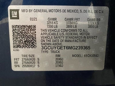 2021 Chevrolet Silverado 1500 4WD Crew Cab 147 LTZ