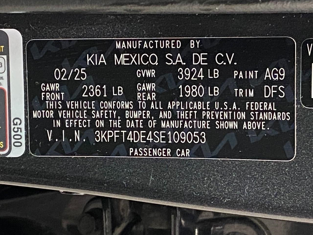 2025 Kia K4 LXS FWD