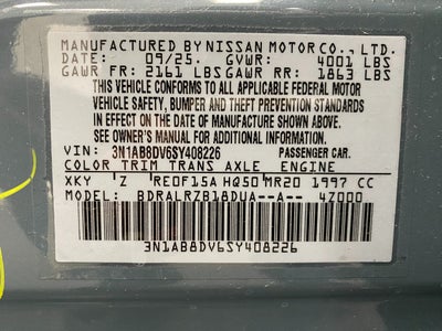 2025 Nissan Sentra SR