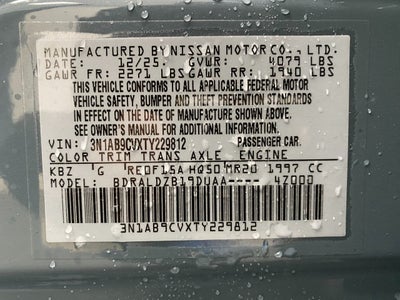 2026 Nissan Sentra SV