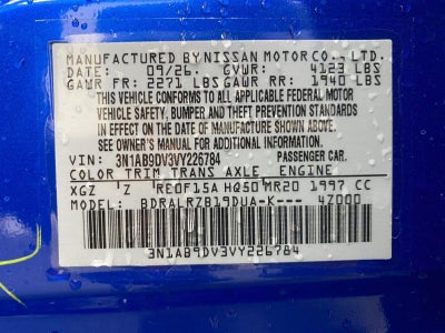 2027 Nissan Sentra SR
