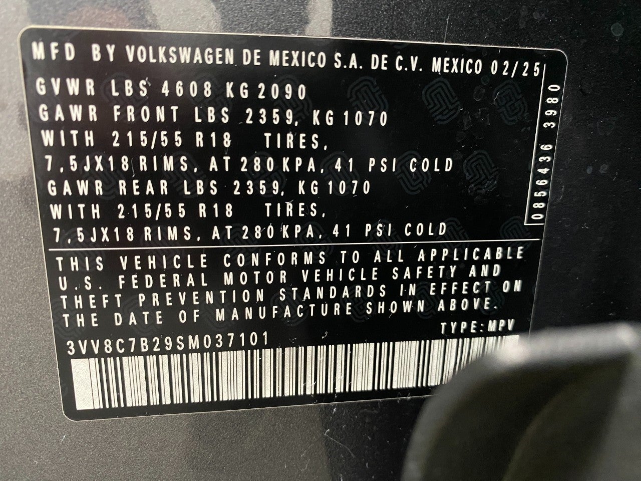 2025 Volkswagen Taos S 4MOTION