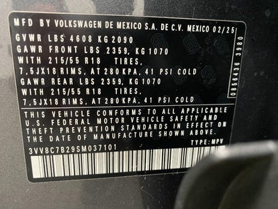 2025 Volkswagen Taos S 4MOTION