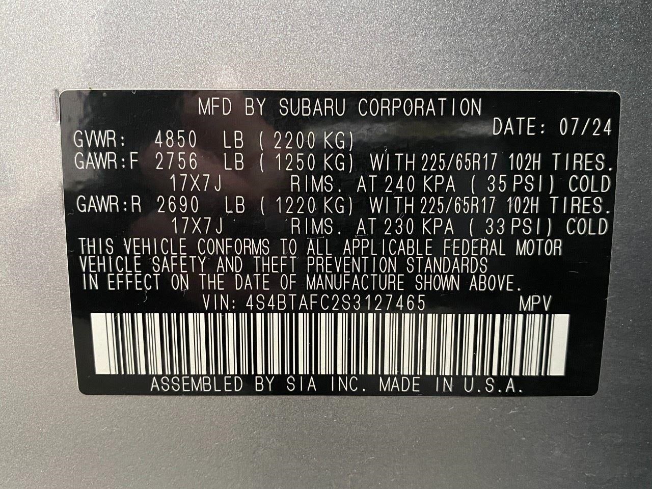 2025 Subaru Outback Premium AWD