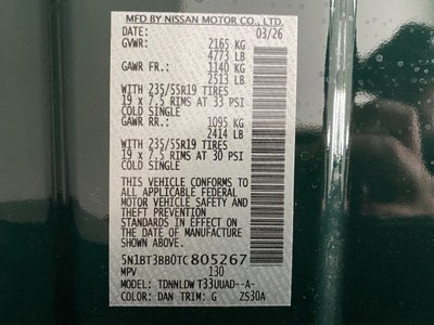 2026 Nissan Rogue Dark Armor™