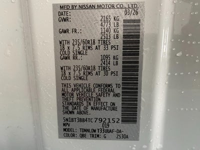 2026 Nissan Rogue SV