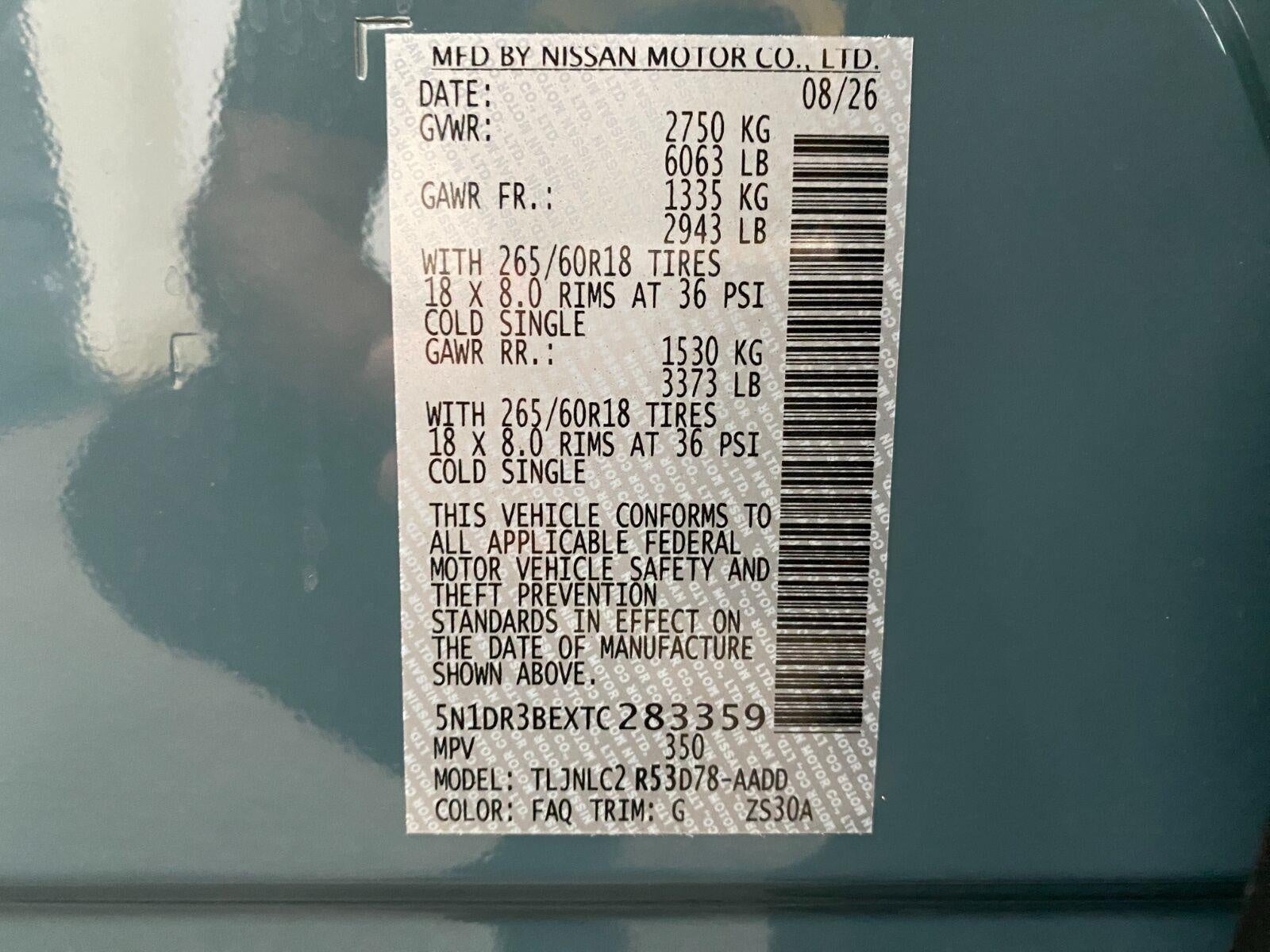 2026 Nissan Pathfinder SV 4WD