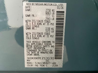 2026 Nissan Pathfinder Platinum