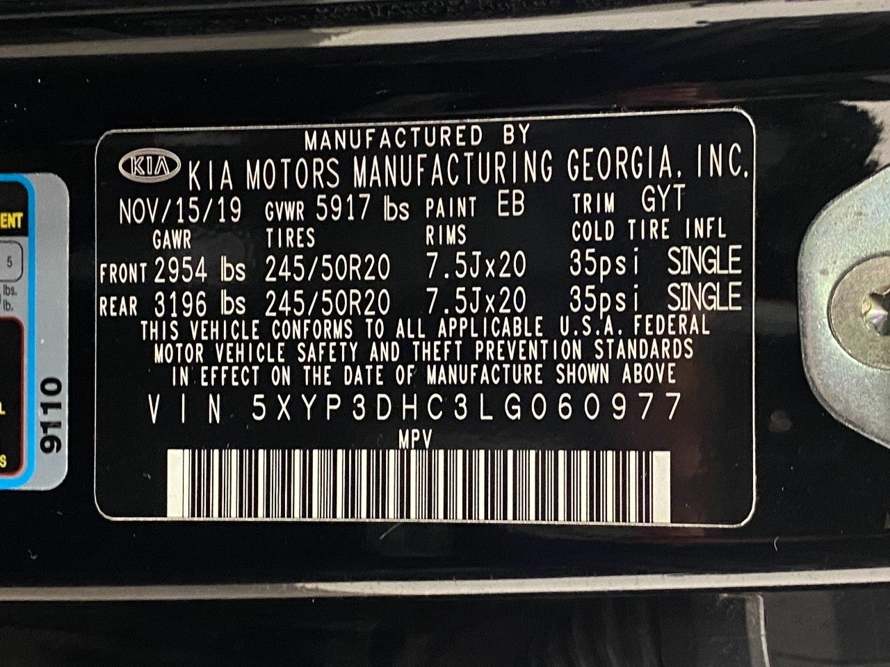 2020 Kia Telluride EX AWD