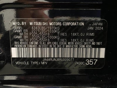 2024 Mitsubishi Outlander Sport S 2.0 AWC