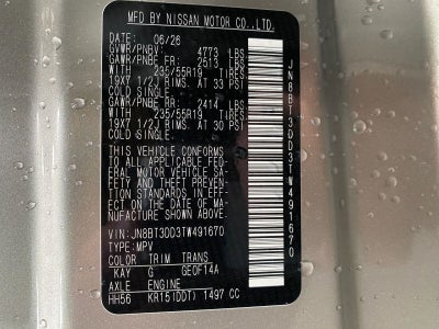 2026 Nissan Rogue Platinum