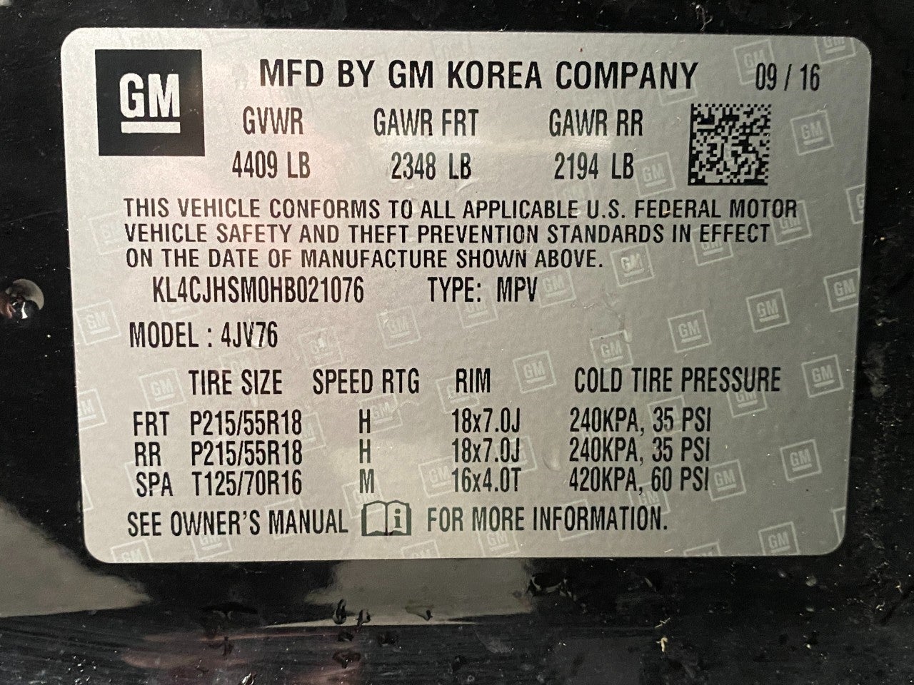 2017 Buick Encore AWD 4dr Premium